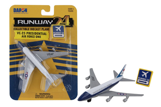 Runway24 Air Force One 747 toy plane Daron 58361