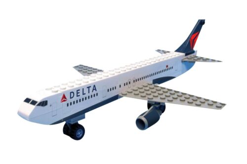 Daron Delta Airlines Plane 55 Piece Construction Toy 54440