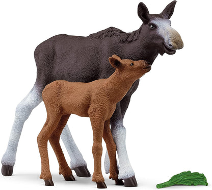 Wild Life 42629 Moose Family with Mother and Baby Moose Schleich 54058