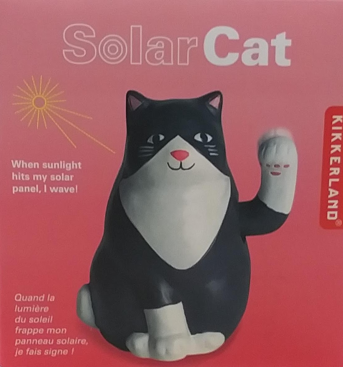 Solar Cat figure Kikkerland 21447