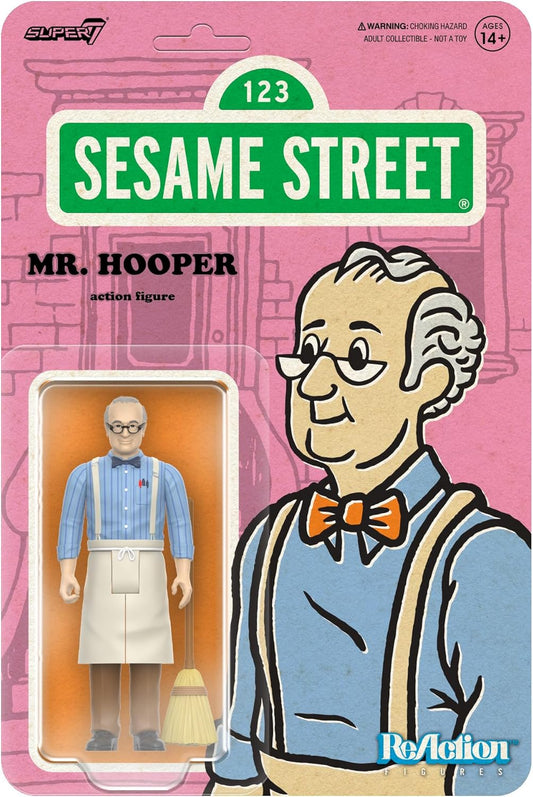 Reaction Sesame Street Mr.Hooper toy figure Super7 78563