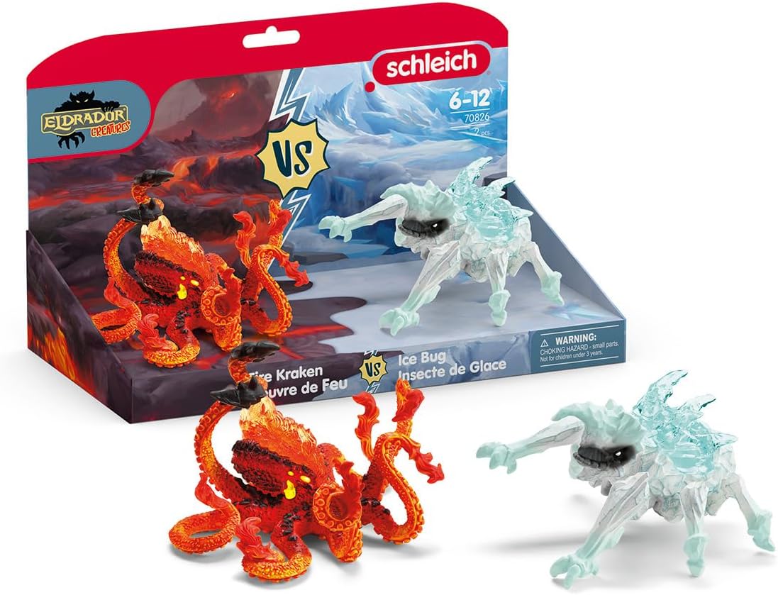 Eldrador 70826 Fire Kraken vs Ice Bug Schleich Toy Figure 07228