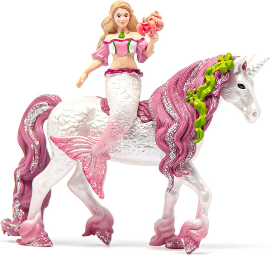 Bayala 70593 Mermaid Feya on underwater unicorn toy figure Schleich 73458