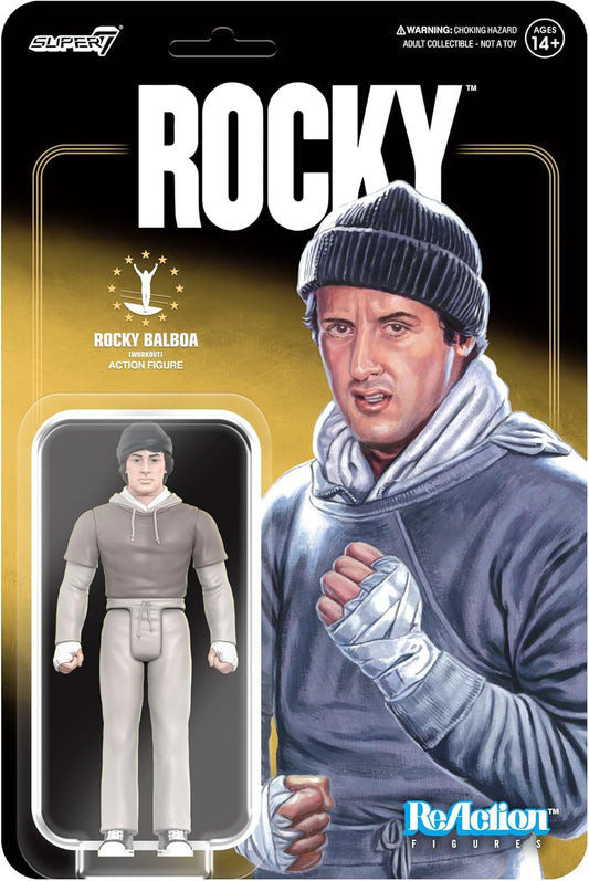 Reaction Rocky Balboa workout toy figure Super7 23648