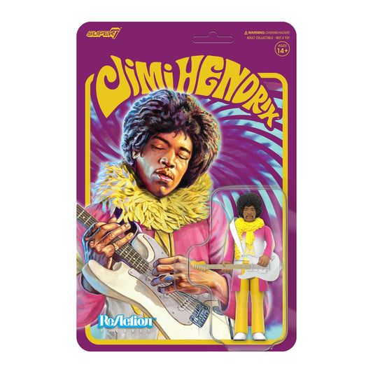 Reaction Jimi Hendrix Reverse Album Colors toy figure Super7 79010