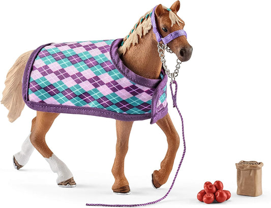 Bayala 42360 English Thoroughbred with blanket toy figure Schleich 74110