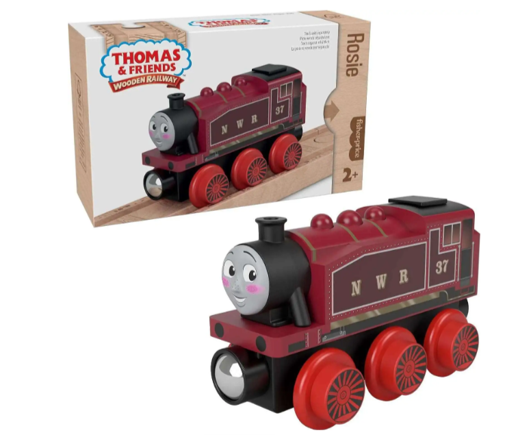 Thomas & Friends Wooden Railway Toy Train Rosie Push-Along Wood Engine 90522