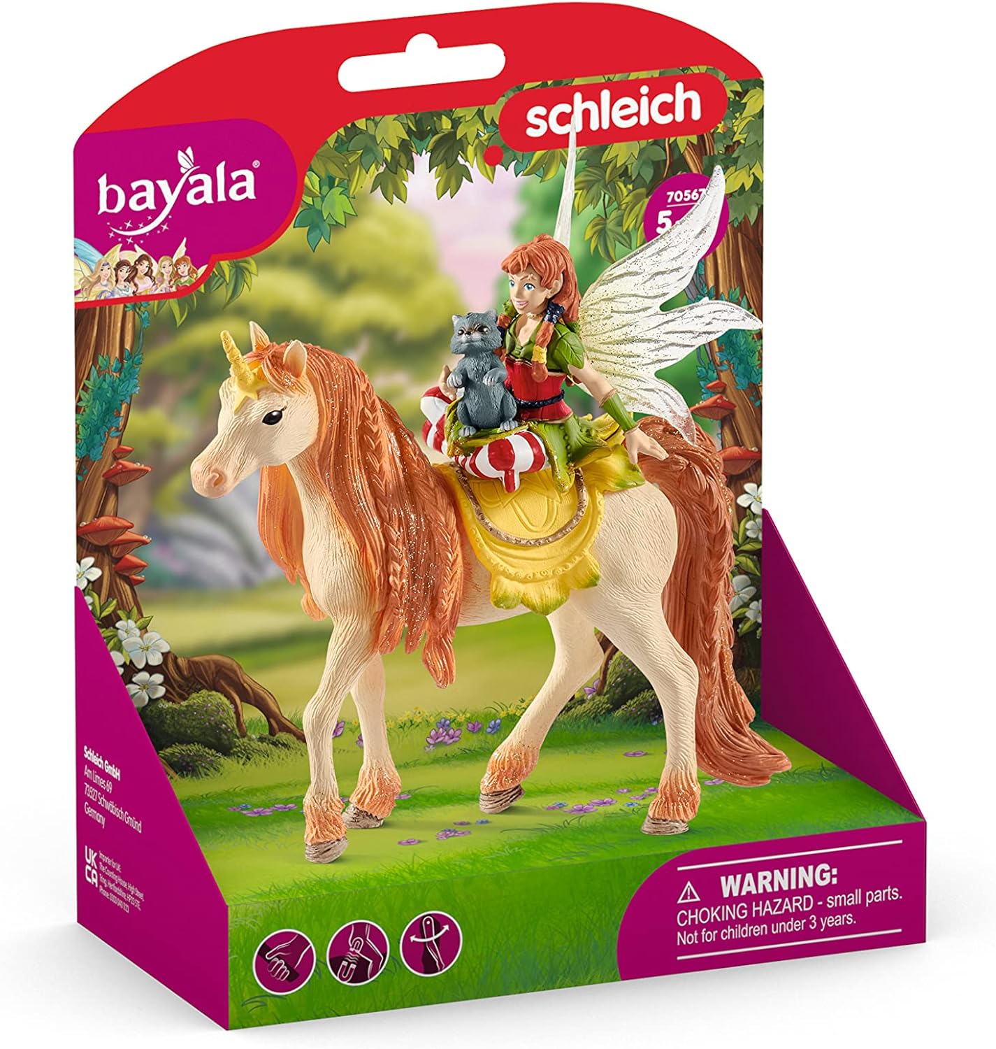 Bayala 70567 Fairy Marween Doll with Glitter Unicorn toy figure Schleich 73793