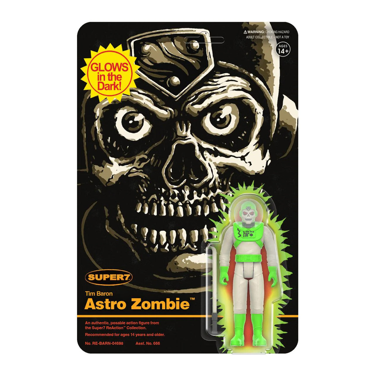 Reaction Astro Zombie (Glow) figure Super 46982