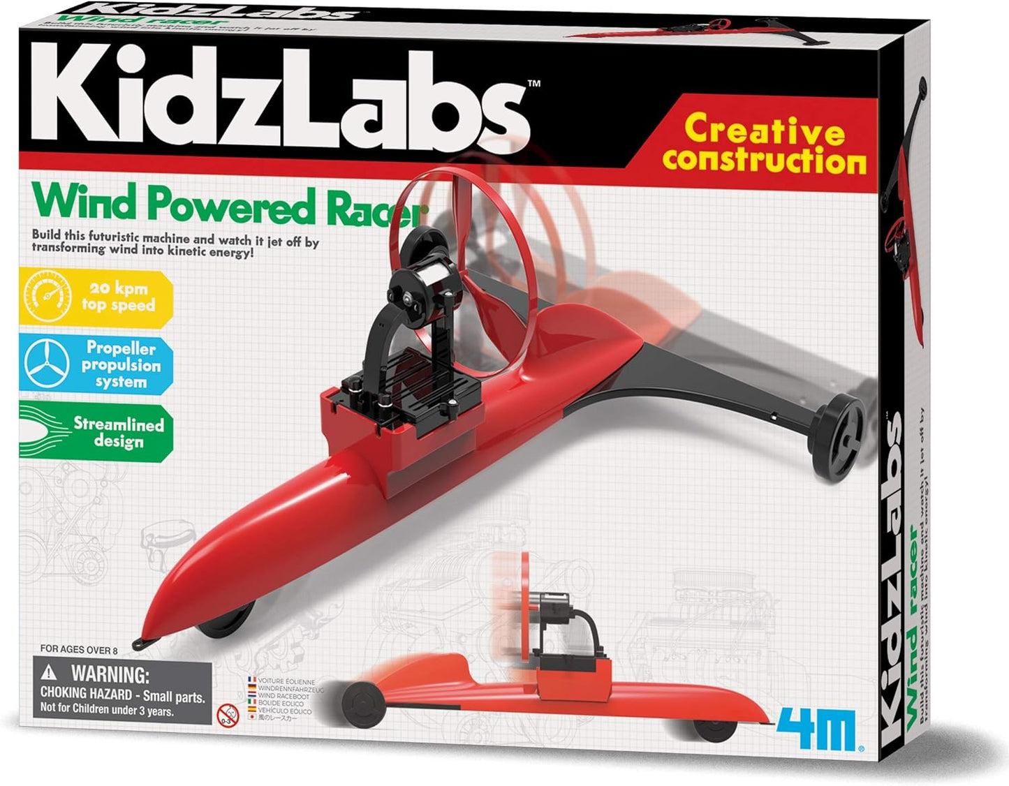 4M Toysmith KidzLabs Wind Powered Racer 85972