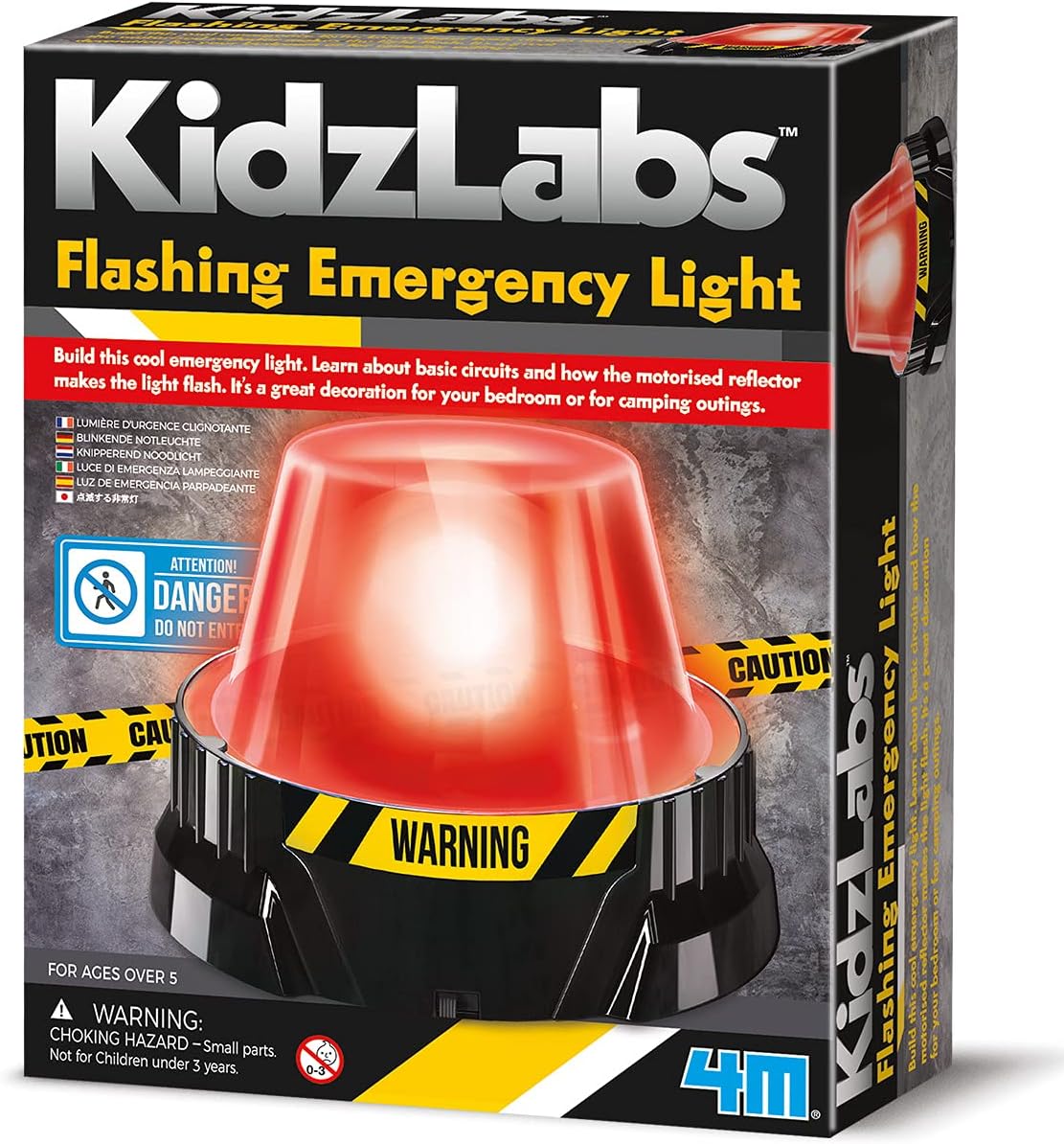 4M Toysmith KidzLabs Flashing Emergency Light 87938