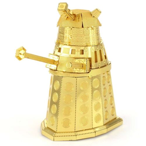 Metal Earth Doctor Who Gold Dalek 3D Metal Model + Tweezer 40012