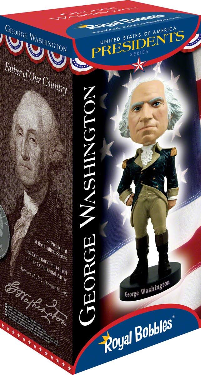 Royal Bobbles Presidents George Washington Bobblehead 10030