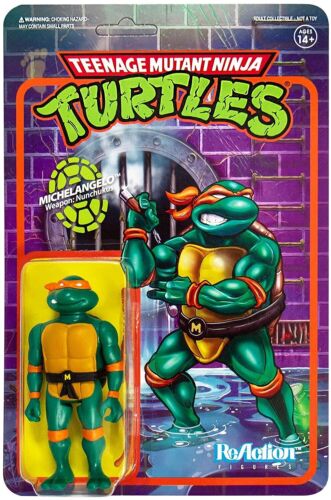 Reaction TMNT Michelangelo Toy figure Super7 02230