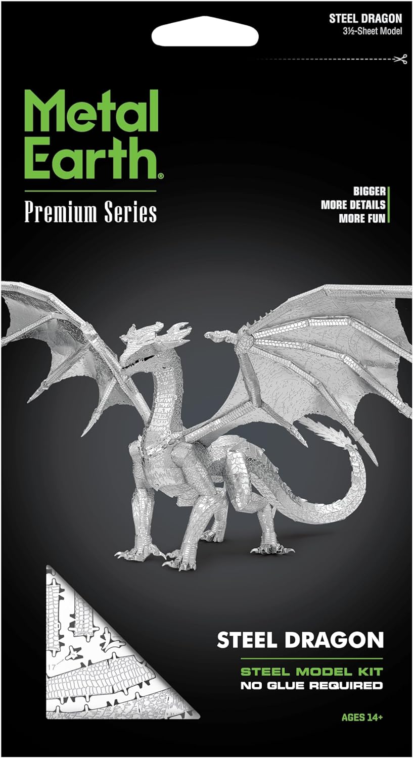 Metal Earth Premium Steel Dragon 3D Laser Cut Model 20124