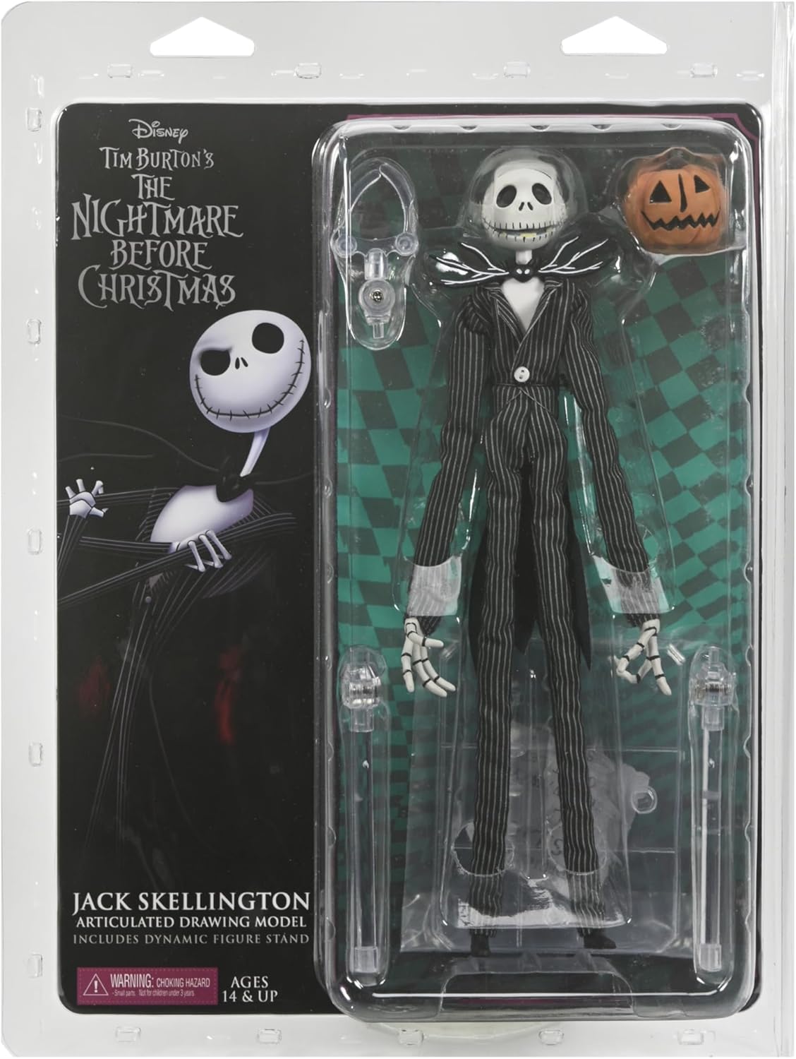 Nighmare Before Christmas Jack Skellington Articulated Drawing Model NECA 81505