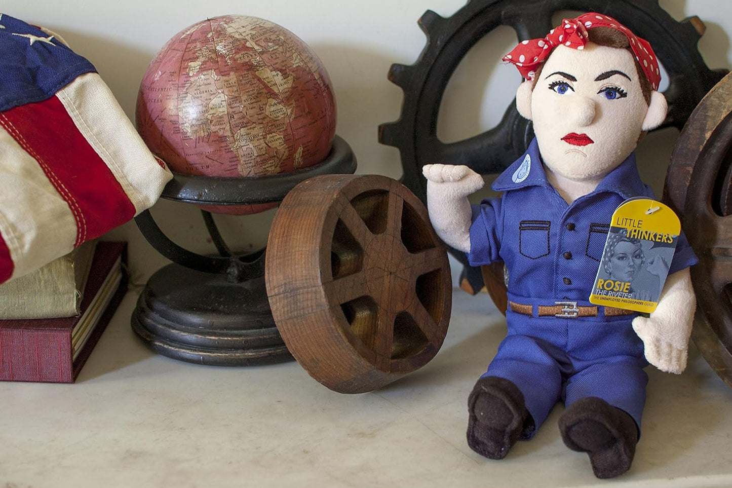 Little Thinkers Rosie The Riveter Plush - Unemployed Philosophers Guild 02512