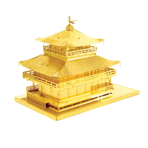 Metal Earth Kinkaku-ji Gold 3D Metal Model + Tweezer 010909