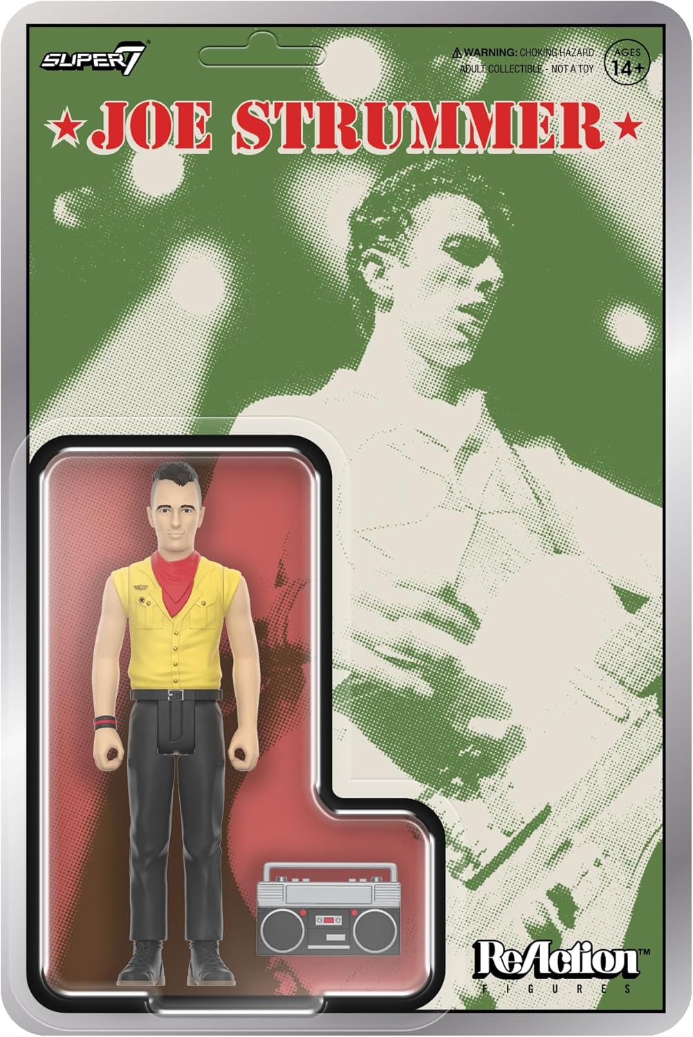 Reaction Joe Strummer toy figure Super7 24591