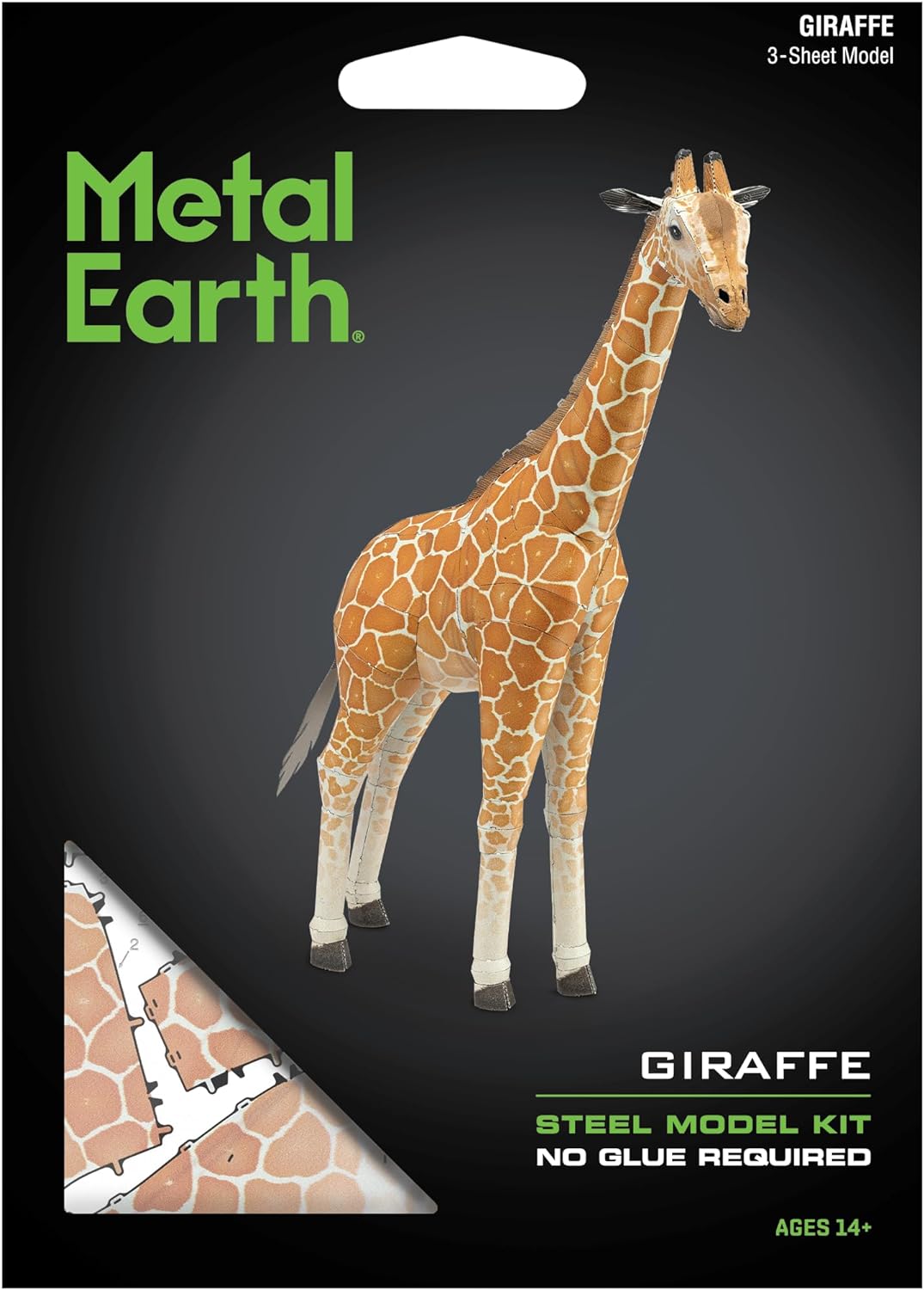 Metal Earth Giraffe Color 3D Laser Cut Model + Tweezers 00146