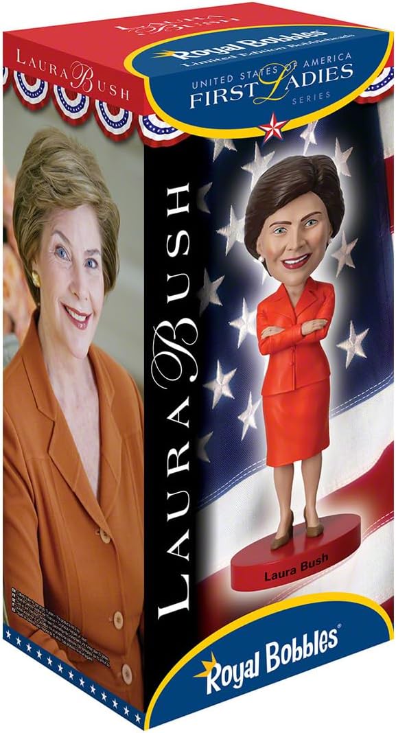 First Ladies Laura Bush Bobblehead figure Royal Bobbles 13635