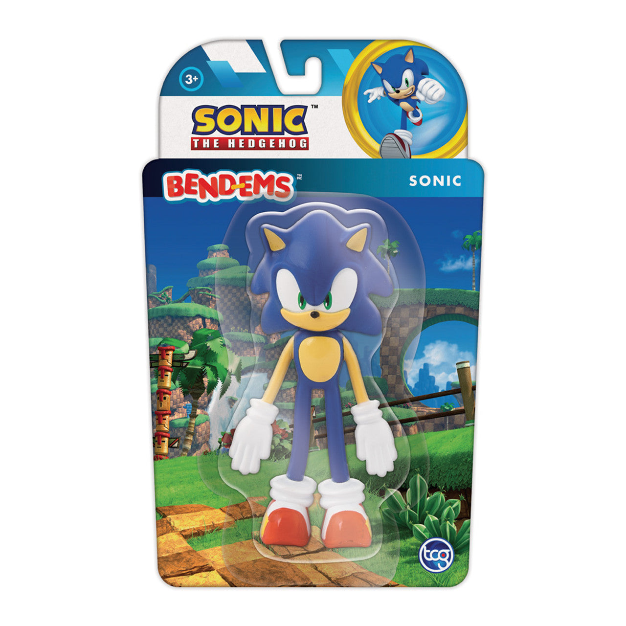 Sonic The Hedgehog Bend-Ems toy figure NJ Croce 50217