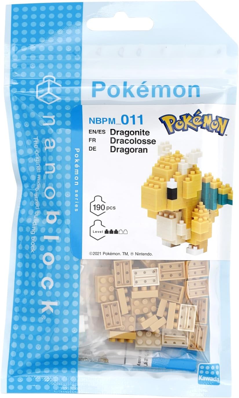 Nanoblock Pokemon Dragonite 190pcs Kawada 49539