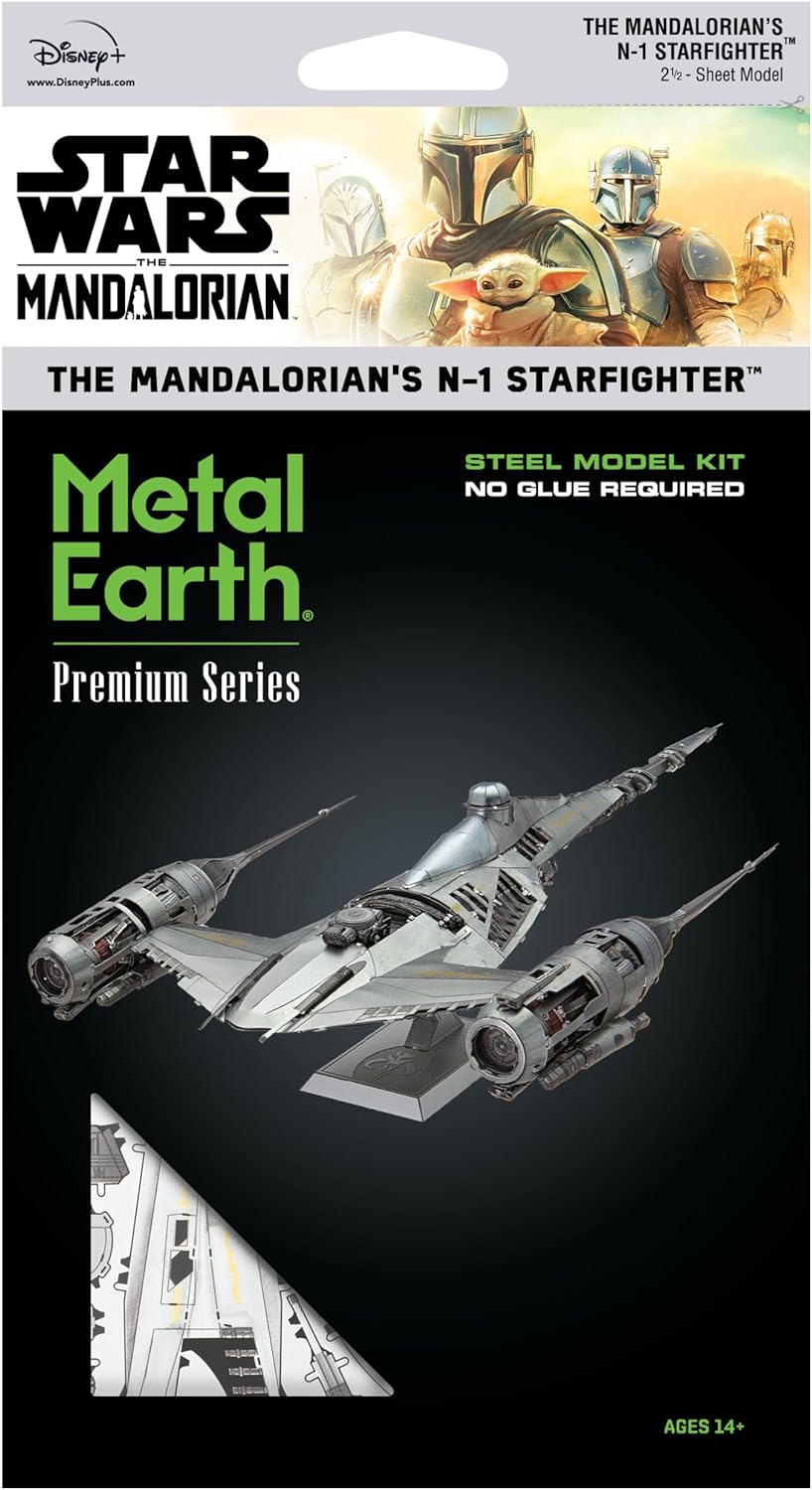 Metal Earth Premium Star Wars Mandalorian N-1 Starfighter Laser Cut Model 02447