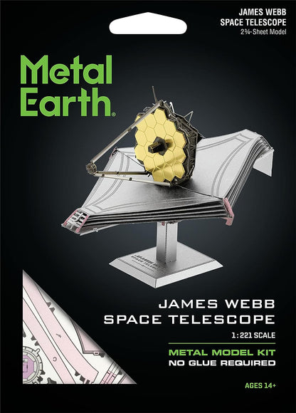 Metal Earth James Webb Space Telescope 3 sheet 3d Model & Tweezers 24975