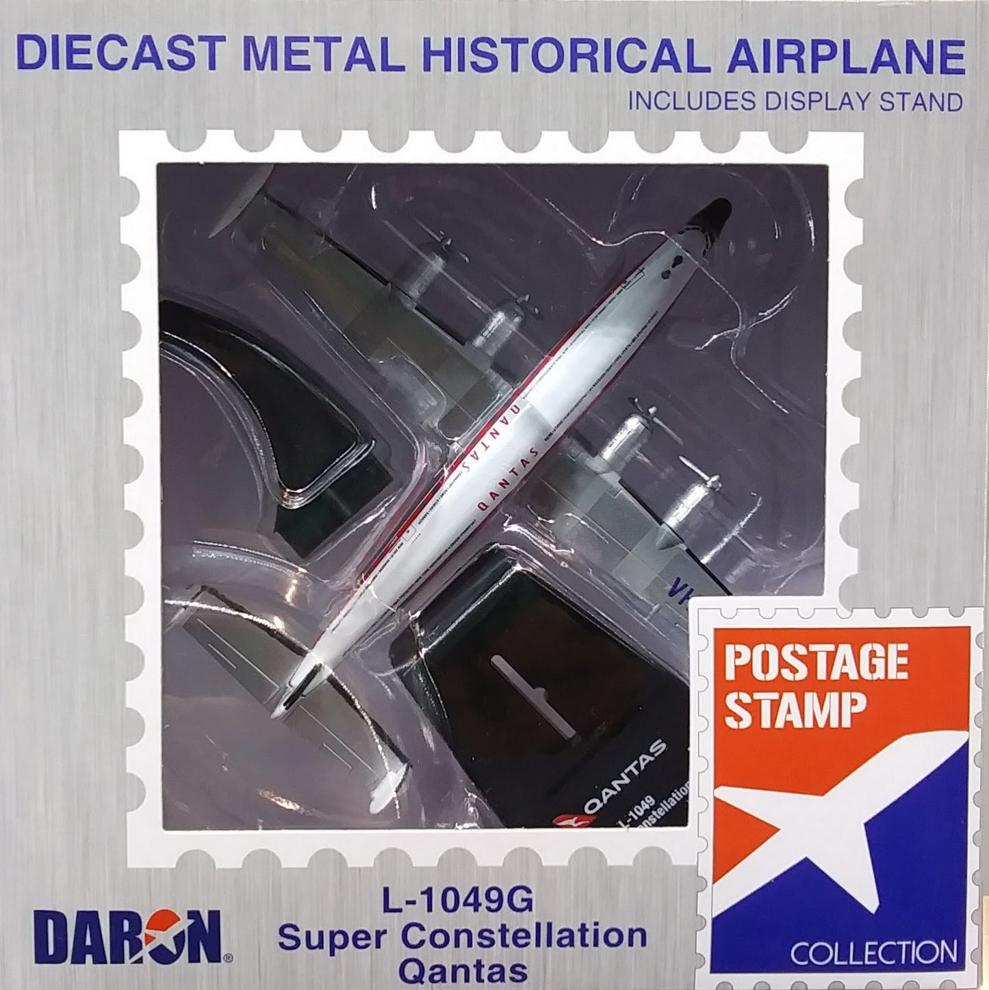 Postage Stamp Qantas Airpline L1049G Super Constellation 1/300 Plane 26324