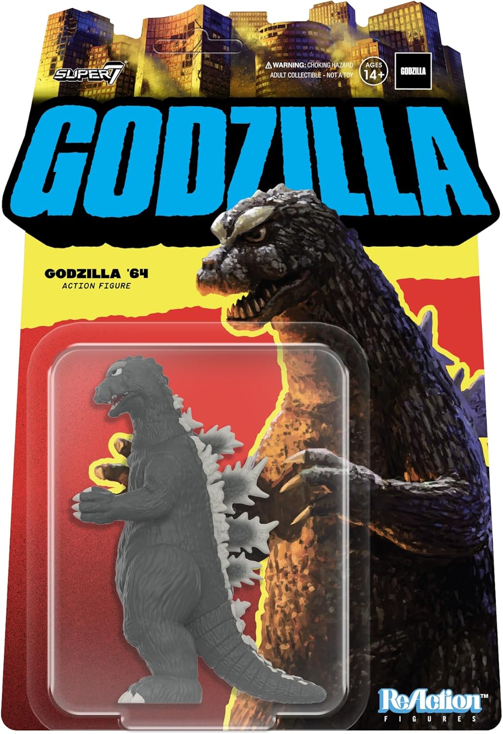 Reaction Godzilla 64 toy figure Super7 85257