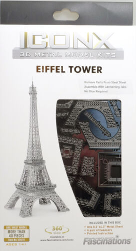 Metal Earth Premium Eiffel Tower 3D Laser Cut Model Fascinations 13115