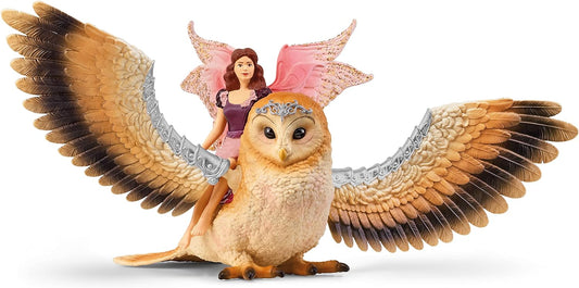 Bayala 70789 Fairy in Flight on Glam-Owl v2 toy figure Schleich 70600