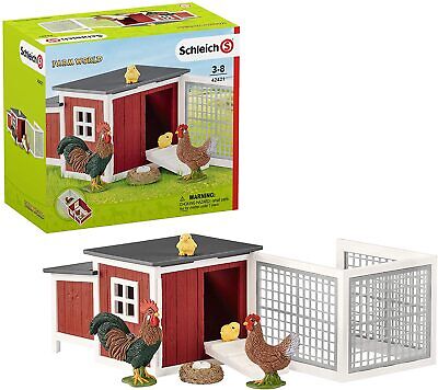 Farm World Chicken Coop Toy Playset 42421 Schleich 80241