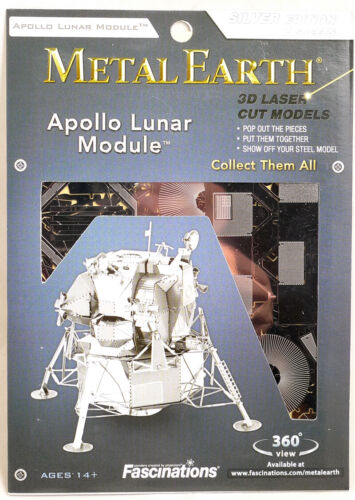 Metal Earth Apollo Lunar Module 3D Metal Model + Tweezer 010787