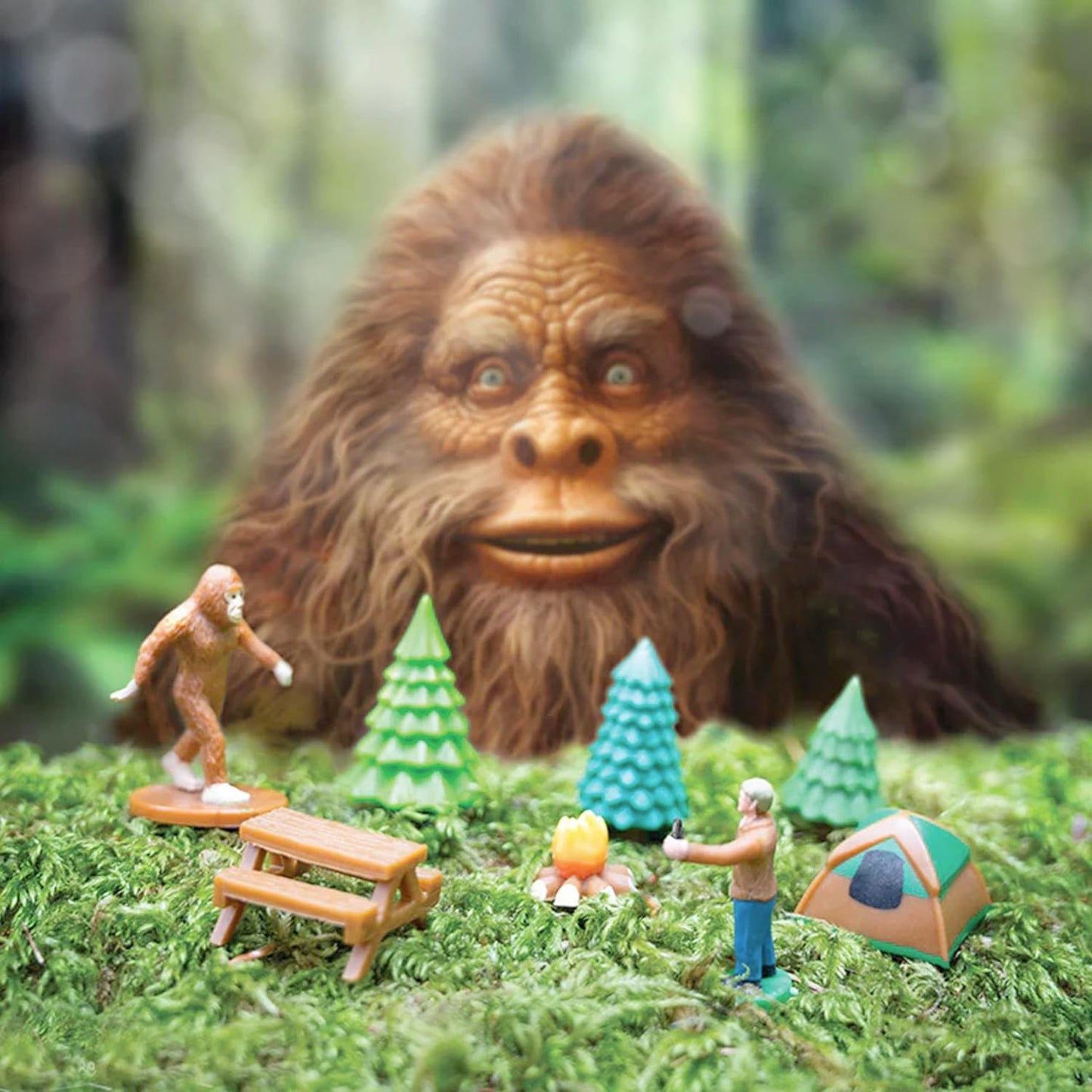 Bigfoot Basecamp Micro-Cryptozoology Novelty Mini Figure Set Accoutrements 30768