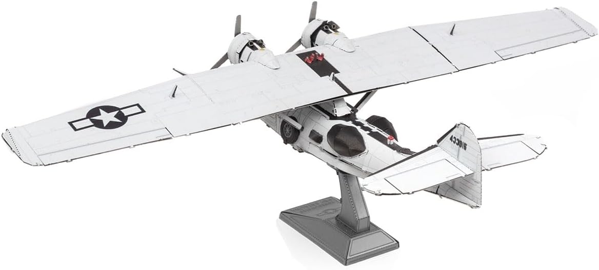 Metal Earth Consolidated PBY Catalina 3 Sheet 3D Model + Tweezer 00139