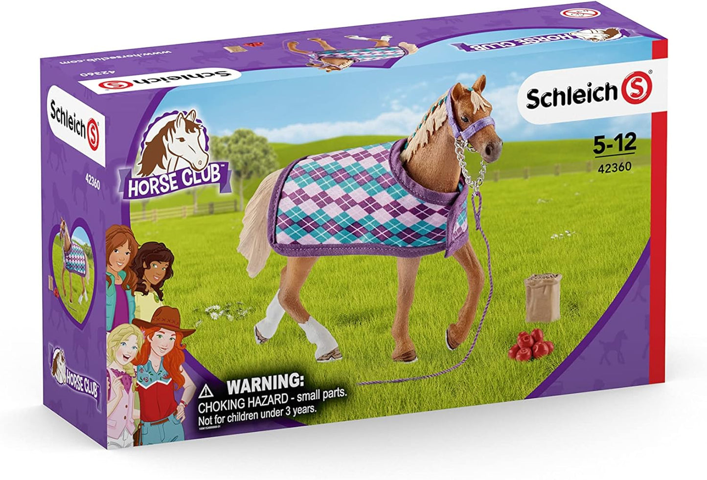 Bayala 42360 English Thoroughbred with blanket toy figure Schleich 74110