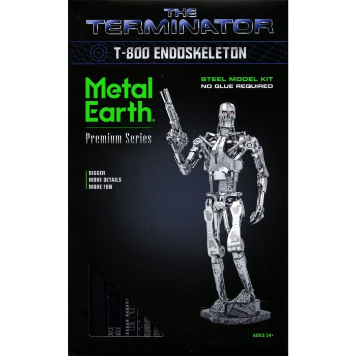 Metal Earth Premium Terminator T-800 Endoskeleton 3D Model + Tweezers 14341