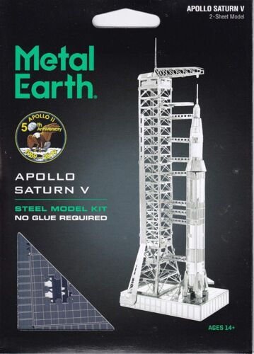 Metal Earth Apollo Saturn V 3D Metal Model + Tweezers 11678