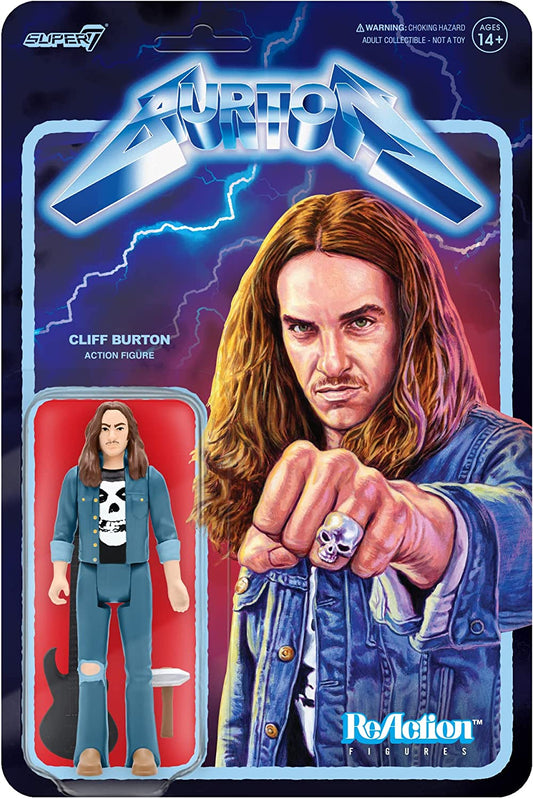 Reaction Metallica's Cliff Burton figure Super 7 13809