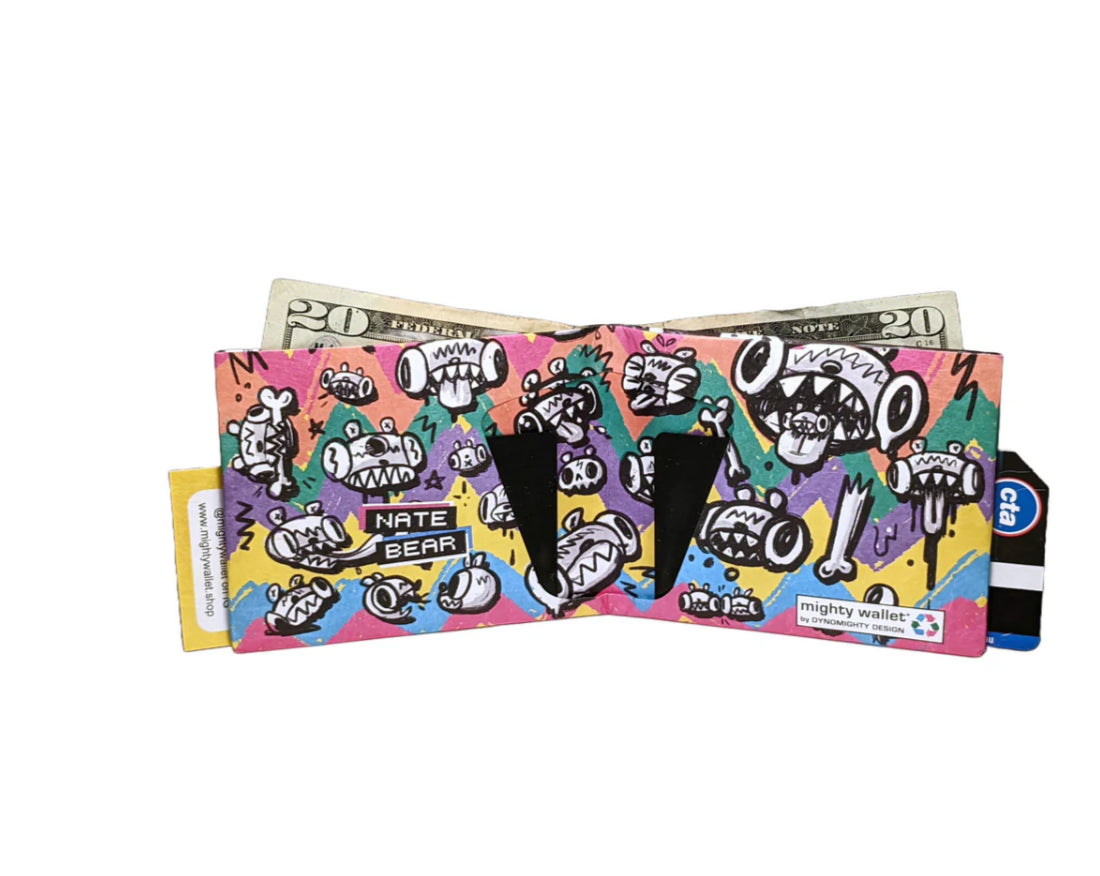 Dynomighty Bearbrains by Nate Bear Men's Mighty Wallet 16521