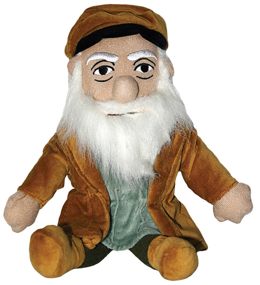 Little Thinkers Leonardo Da Vinci Plush - Unemployed Philosophers Guild 01188