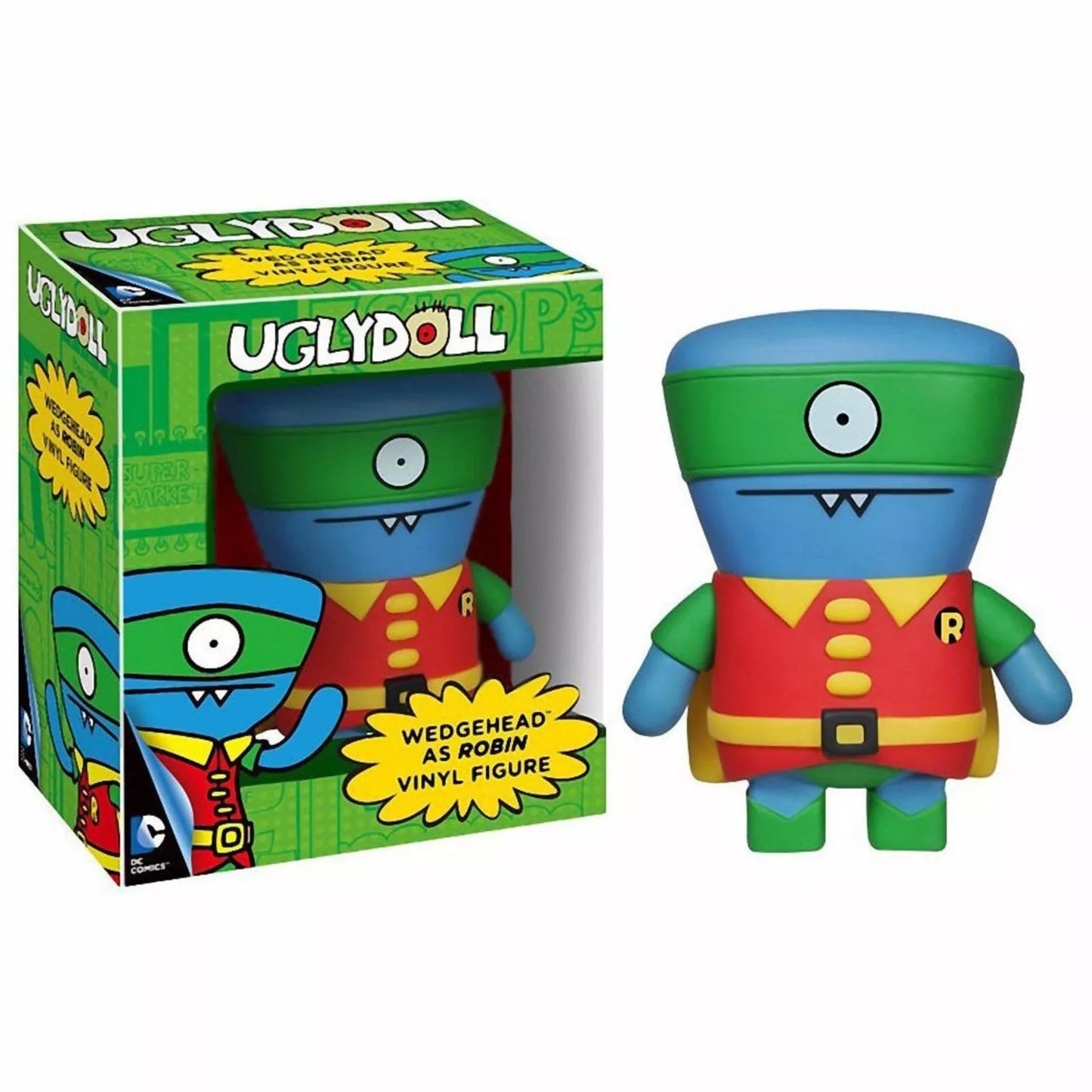 Ugly Doll DC Wedgehead as Robin vinyl figure Funko 036454