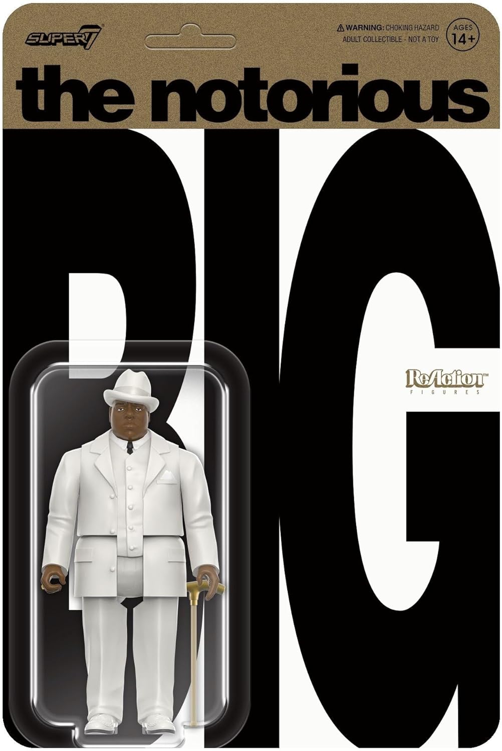 Reaction Notorious B.I.G. Biggie in Suit figure Super7 26021