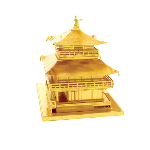 Metal Earth Kinkaku-ji Gold 3D Metal Model + Tweezer 010909