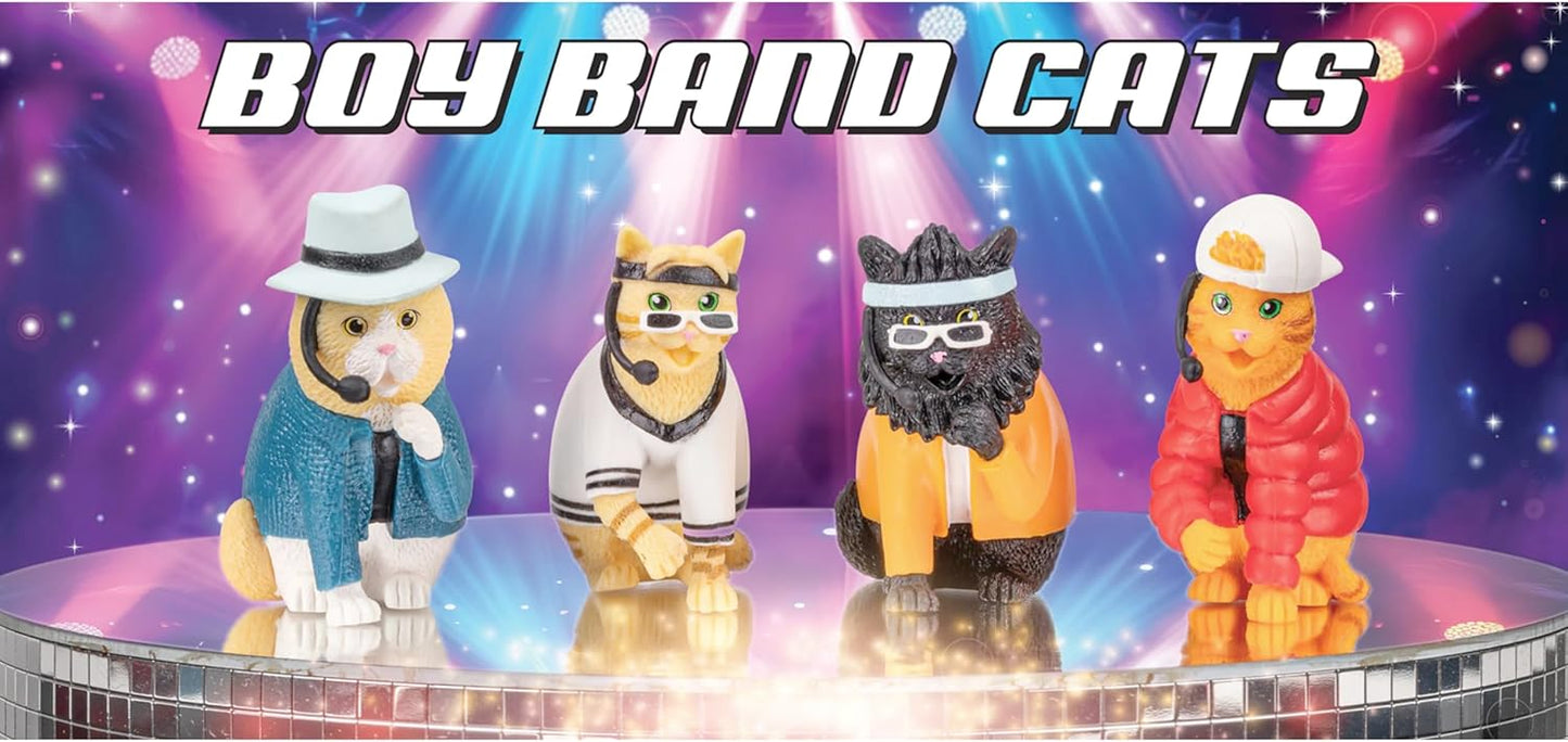 Archie Mcphee Boy Band Cats toy figures box set 31031