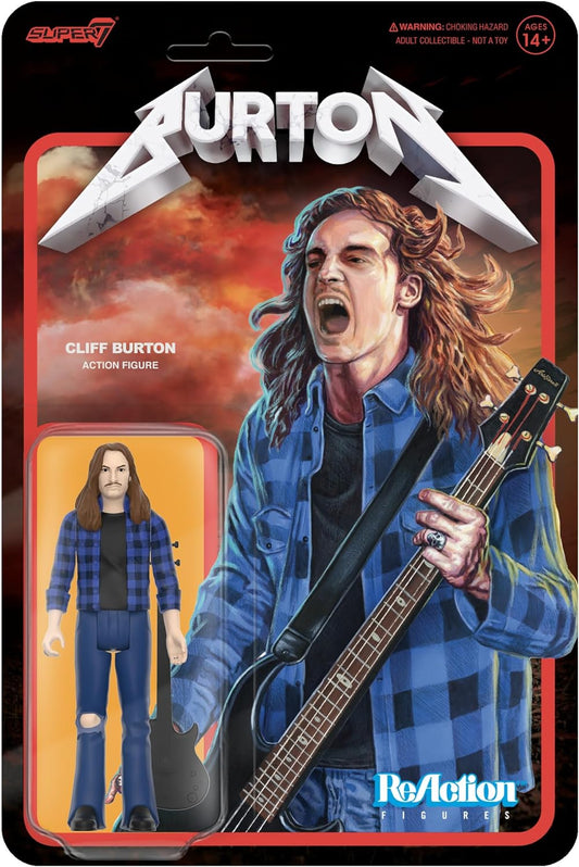 Reaction Cliff Burton (Flannel Shirt) figure Super7 60025