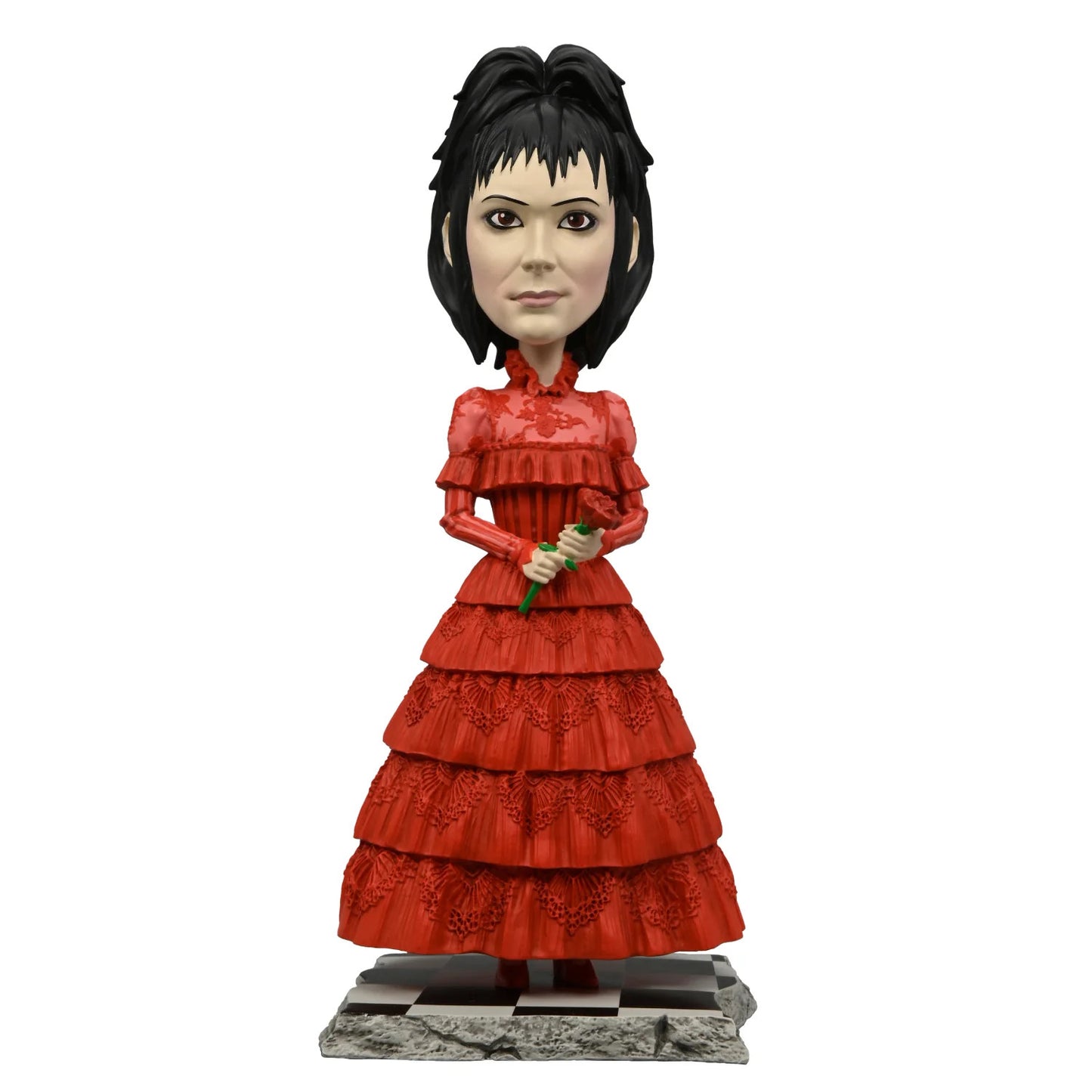 Beetlejuice Head Knockers Lydia Deetz Red Wedding Dress figure NECA 06278