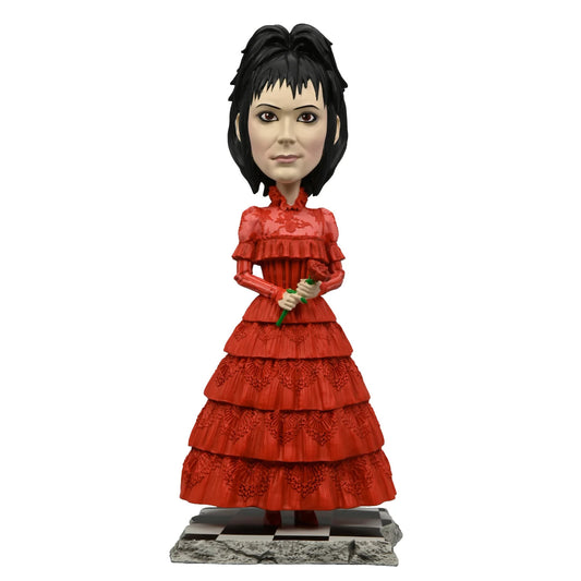 Beetlejuice Head Knockers Lydia Deetz Red Wedding Dress figure NECA 06278